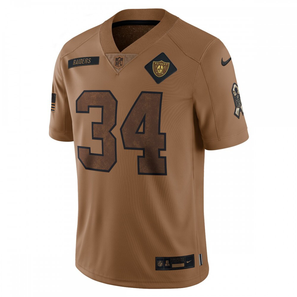 Bo Jackson Las Vegas Raiders Nike 2023 Salute To Service Retired Player Limited Jersey - Brown-GridironStore